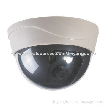 Plastic Case Dome Security CCD Camera, Low Illumination